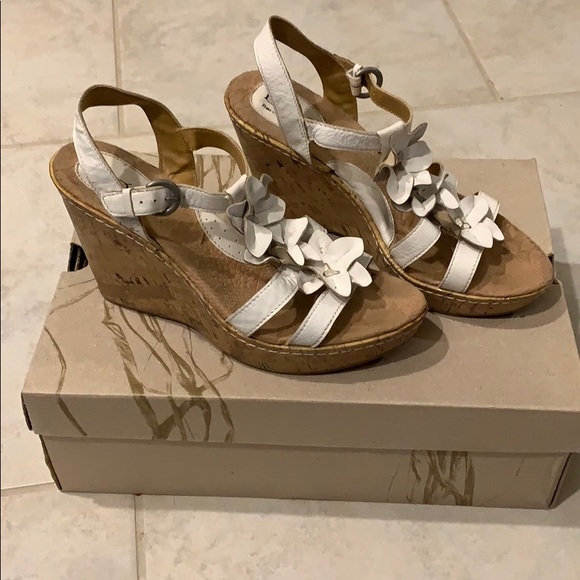 Born Concept Shoes - Leather 4” wedge sandals